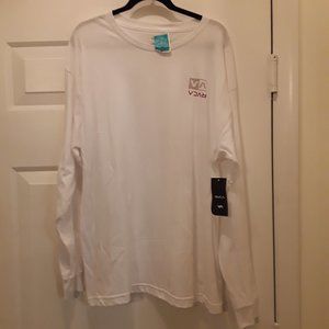 $$$ RVCA Tee-shirt Lightweight Red White Size XL $$$